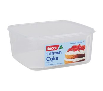 Decor Tellfresh® Square Container with Cake Lifter 6.0L