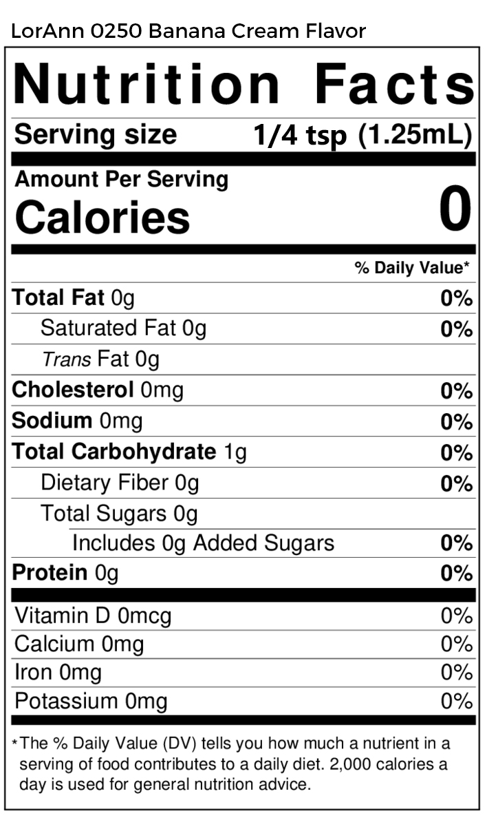 0250 Banana Cream Flavor NFP