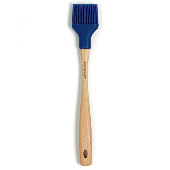 Chasseur Silicone Basting Brush with Wooden Handle Blue