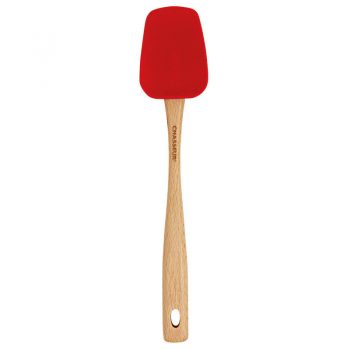 Chasseur Silicone Solid Spoon with Wooden Handle Red sh/03590