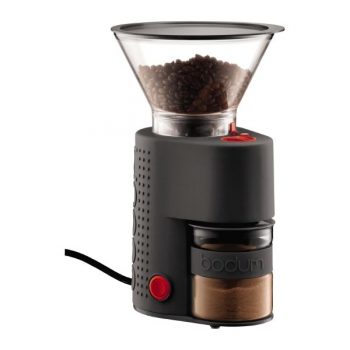 eBodum Bistro Burr Grinder with Glass Catcher Black
