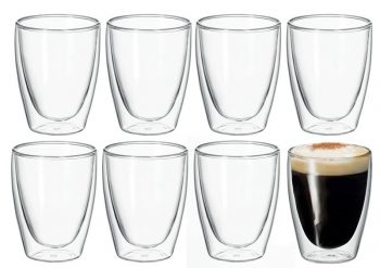 Avanti Caffe Twin Wall Glass Set of 8