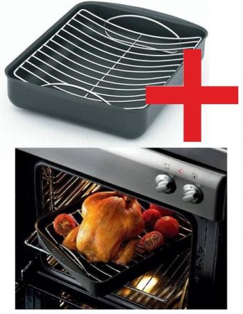 Scanpan Classic Large Roaster 44x32cm with Bonus Rack