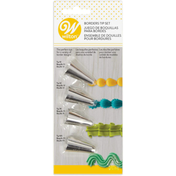 Wilton 4 Piece Borders Tip Set