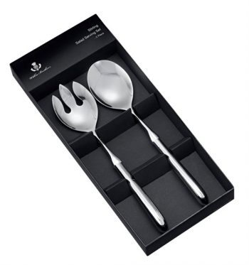 Wilkie Brothers 2 Piece Stirling Salad Serving Set