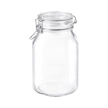 Bormioli Rocco Fido Glass Cliptop Jar 2L