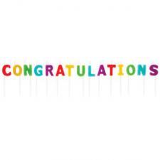 Wilton Congratulations Candle