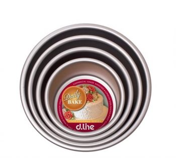 Daily Bake Professional Series Anodised Cakepan Round 7.5cm Deep (8 Sizes)