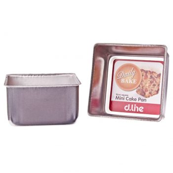 Daily Bake Aluminium Square Cake Pan 10x6.3cm