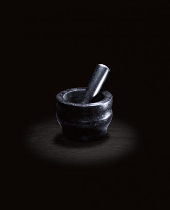 31450 - Granite Pestle & Mortar - Black 14cm LS