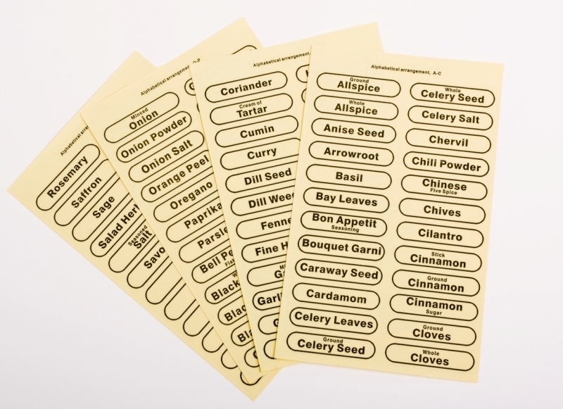 Spice jar labels nz
