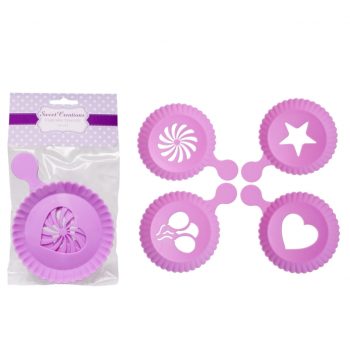Sweet Creations Cupcake Stencils Set 4