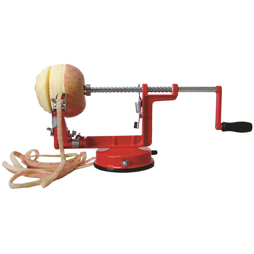 Appetito Apple Peeler with Suction Base Red Product Image 0