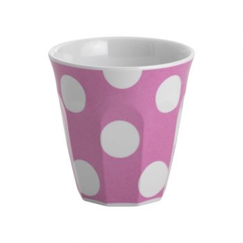 JAB Melamine Tumbler White Dots on Pink 190ml