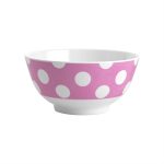 JAB Melamine Cereal Bowl White Dots on Pink