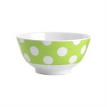 JAB Melamine Cereal Bowl White Dots on Lime