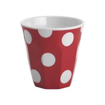 JAB Melamine Tumbler White Dots on Red 190ml