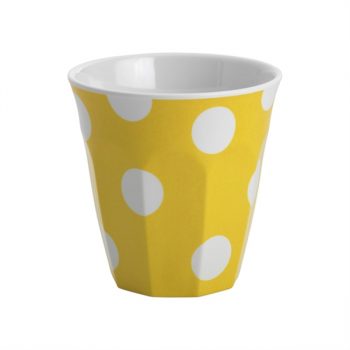 JAB Melamine Tumbler White Dots on Yellow 190ml