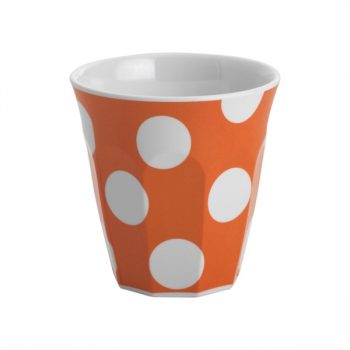 JAB Melamine Tumbler White Dots on Orange 190ml