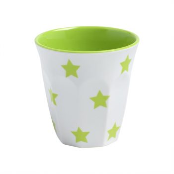 JAB Melamine Tumbler Lime Stars on White 190ml