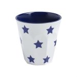 JAB Melamine Tumbler Navy Blue Stars on White 190ml