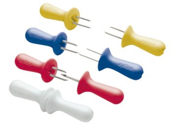 Zyliss Interlocking Corn Holders Primary Colours Set of 4