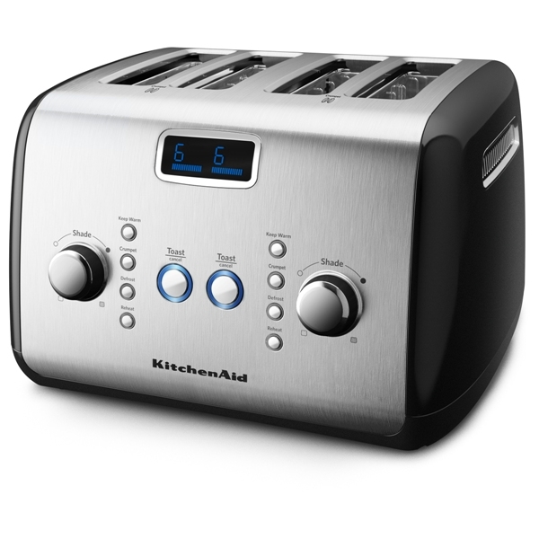 KitchenAid Artisan KMT423 4 Slice Toaster Onyx Black Chef's Complements