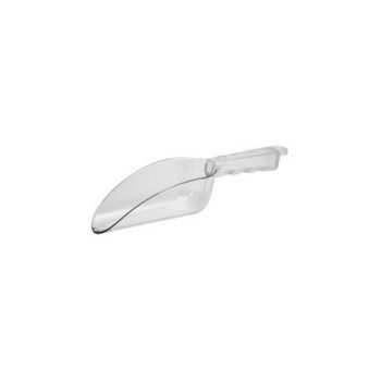 60112 CaterRax Polycarbonate Clear Flat Bottom Scoop