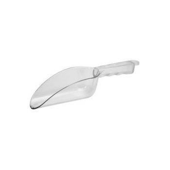 60124 CaterRax Polycarbonate Clear Flat Bottom Scoop