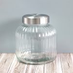 Vintage Glass Barrell Jar 2.8L