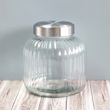 Vintage Glass Barrell Jar 2.8L