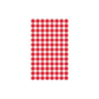Moda Gingham Greaseproof Paper Pack of 200 (5 Colours) - Red