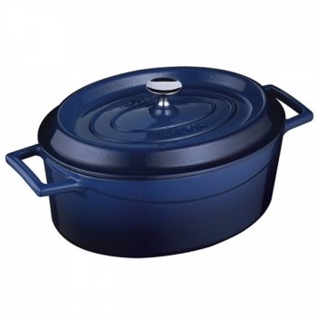 Lava Cast Iron Oval Casserole Blue (2 Sizes)