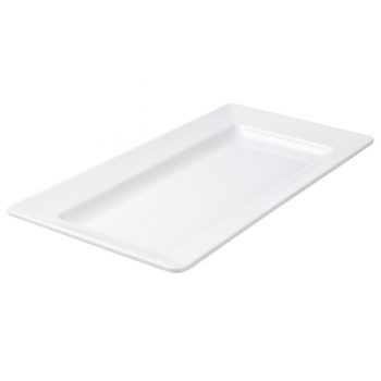 Ryner Melamine Rectangular Platter Wide White (5 Sizes)