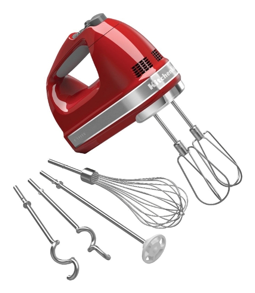 KitchenAid Artisan KHM926 9-Speed Empire Red Hand Mixer ...
