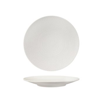 Luzerne Zen White Swirl Coupe Plate (3 Sizes) - 235mm