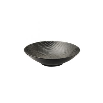 Luzerne Zen Black Swirl Round Bowl (5 Sizes) - 240mm
