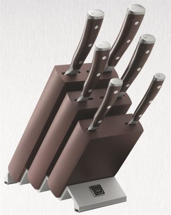 WÜSTHOF Ikon Chocolate 6 Piece Knife Block Set