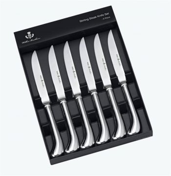 Wilkie Brothers 6 Piece Stirling Steak Knife Set