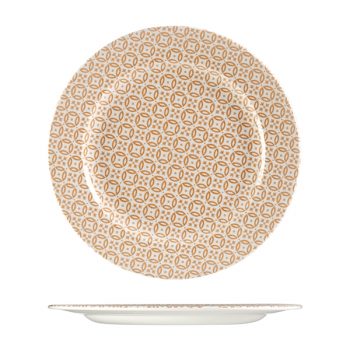 Churchill Super Vitrified Moresque Print Coral Plate (2 Sizes)