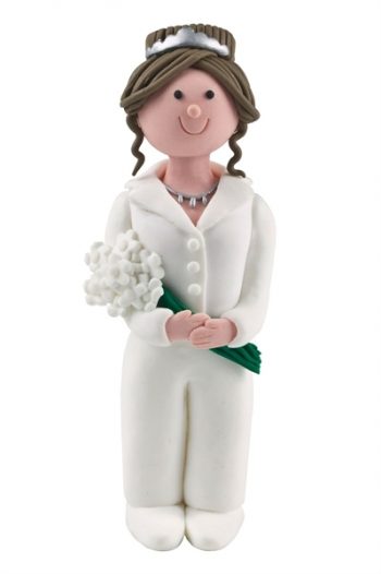 Claydough Brunette Haired Bride with Trousers 120mm