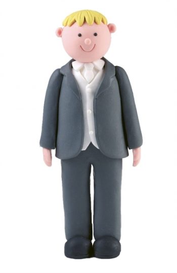 Claydough Blonde Haired Groom 125mm