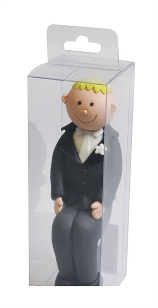 Claydough Blonde Haired Seated Groom