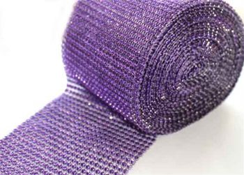 Diamond Rhinestone Cake Wrap Purple