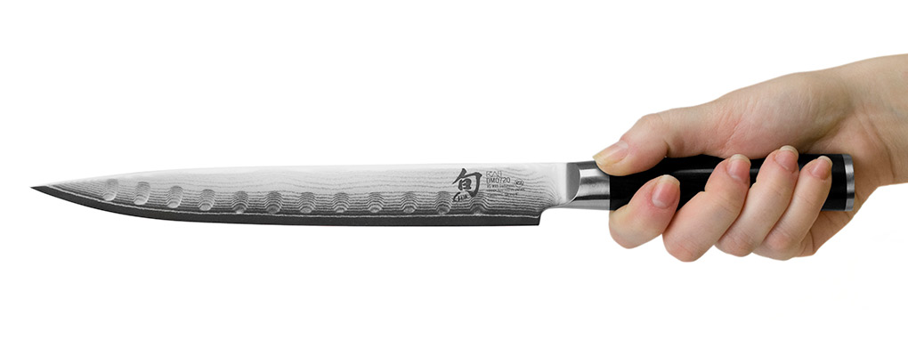 Kai Shun Classic Granton Slicing Knife 23cm Product Image 1