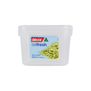 Decor Tellfresh® Tall Oblong Storer 0.8L