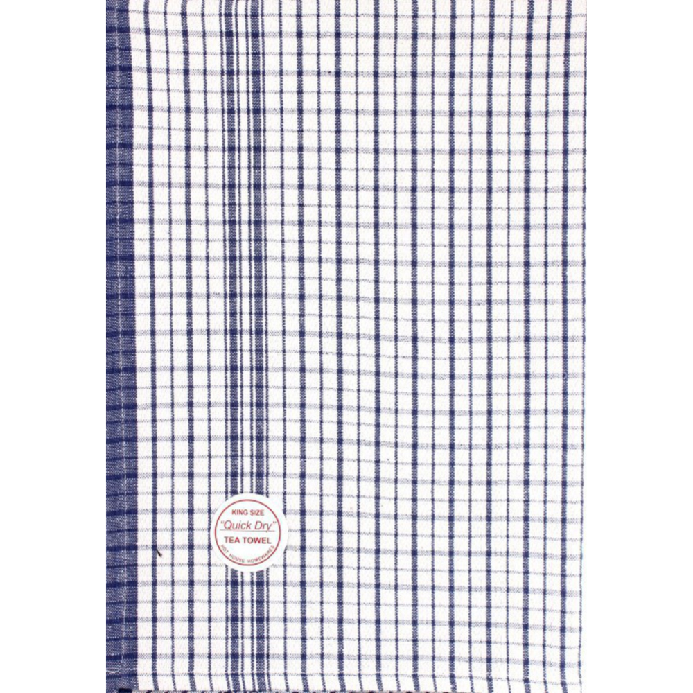 Dobby QuickDry Tea Towel Blue