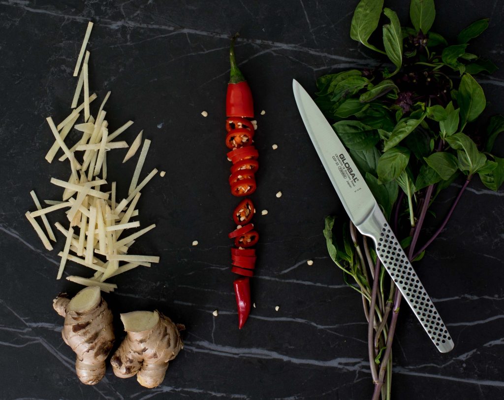 Global Takashi 10 Piece Knife Block Set Chef's Complements