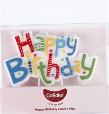 GoBake Rainbow Happy Birthday Candle