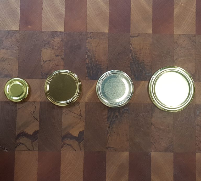 Gold Preserving Jar Lids Edit